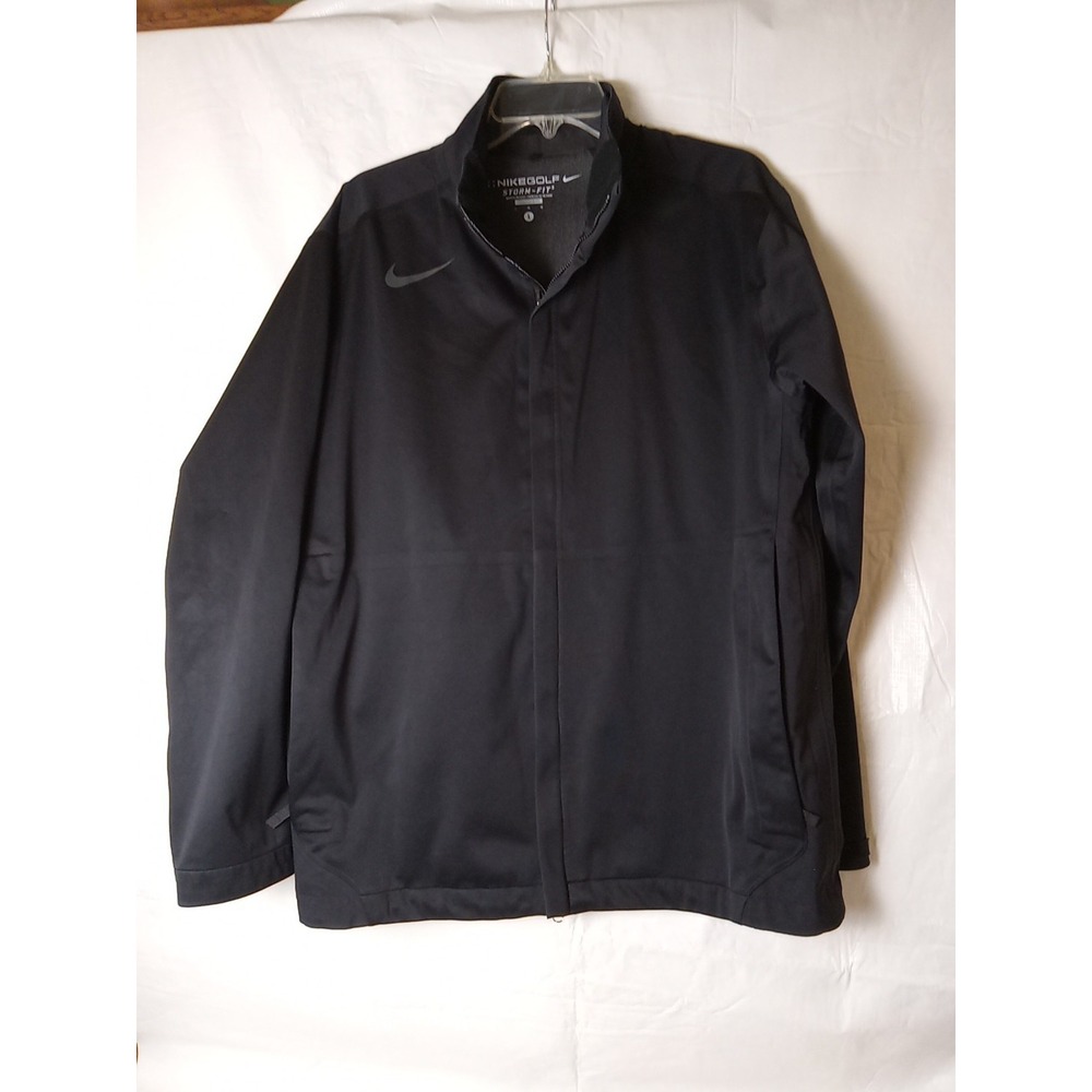 Nike Golf Storm-Fit 5 Size Large Black Golf Jacket